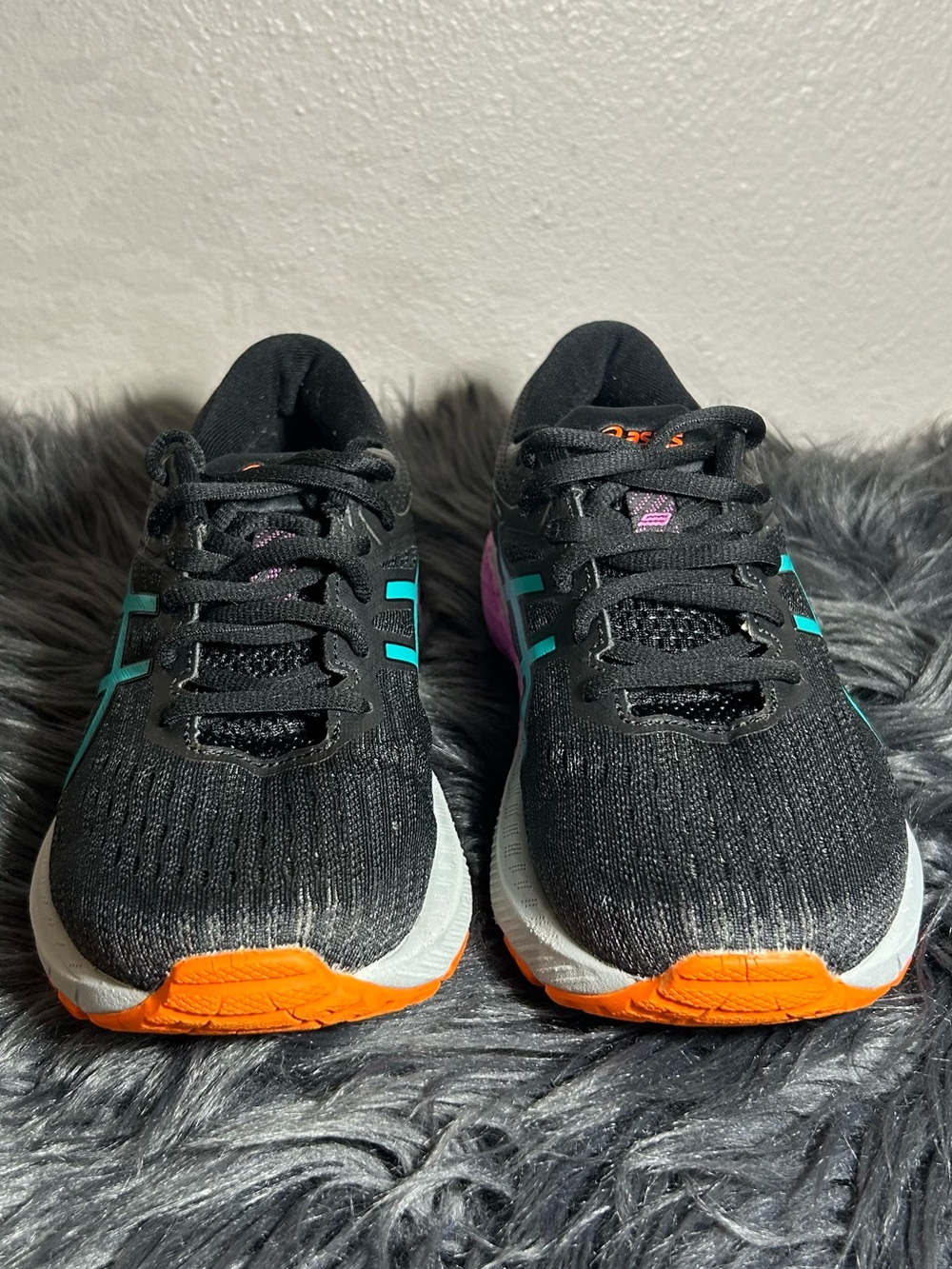 ASICS GT-2000 9 Trail Edition Running Walking Black/Baltic Jewel Sneakers Sz6.5 - Picture 4 of 9